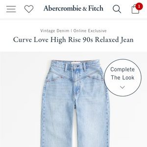 Curve Love high rise 90’s relaxed jean
